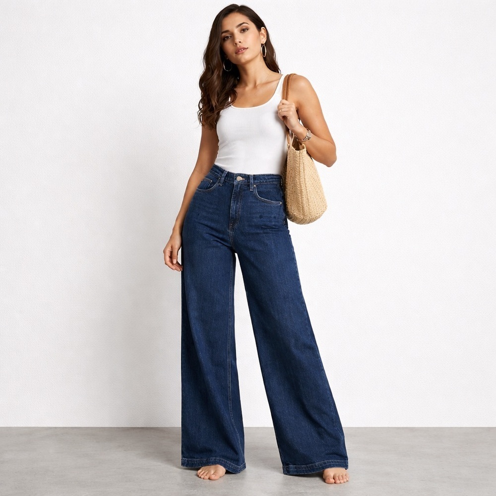 Hudson Wide Leg High Waisted James Size 29